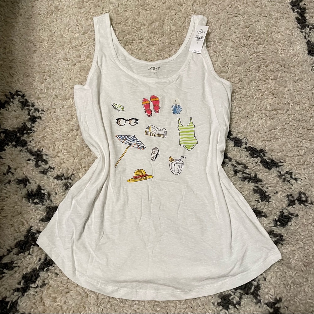 Loft beach tank top